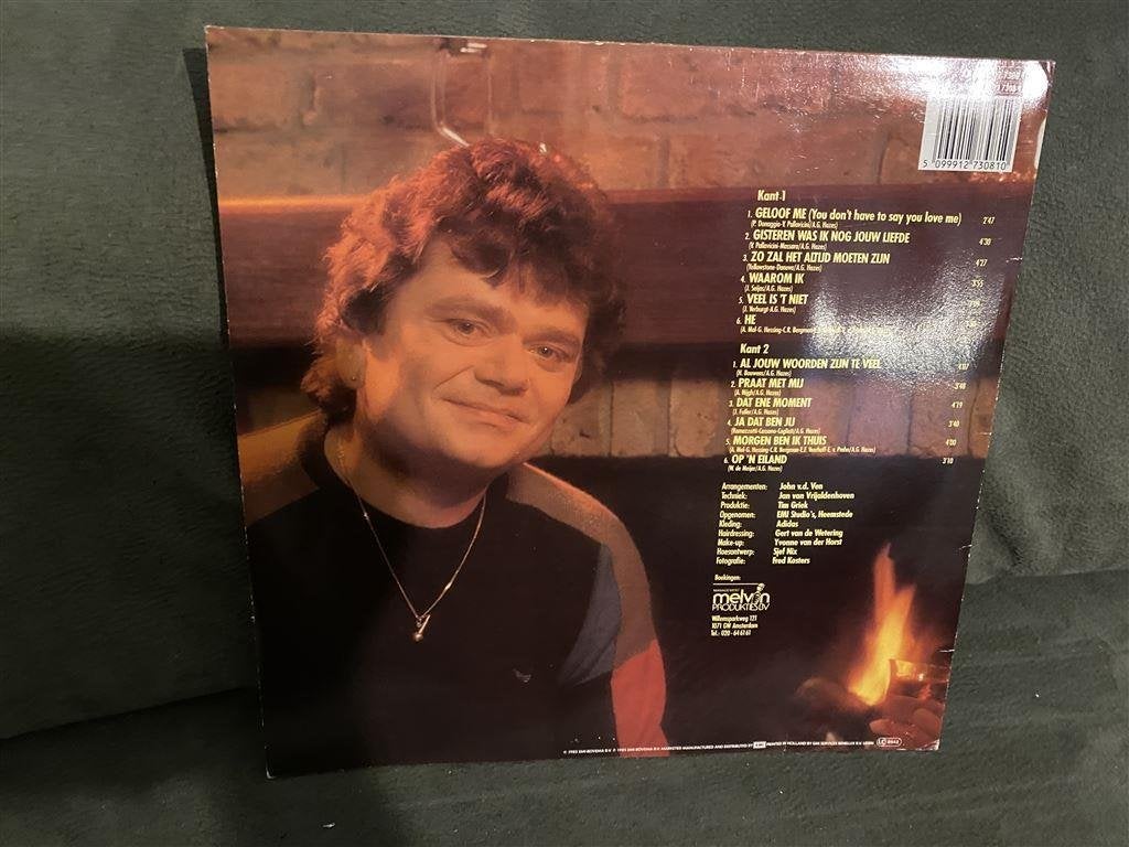 Andre Hazes alleen met jou vinyl [1048], Verzenden, Zo goed als nieuw, 12 inch, Levenslied of Smartlap