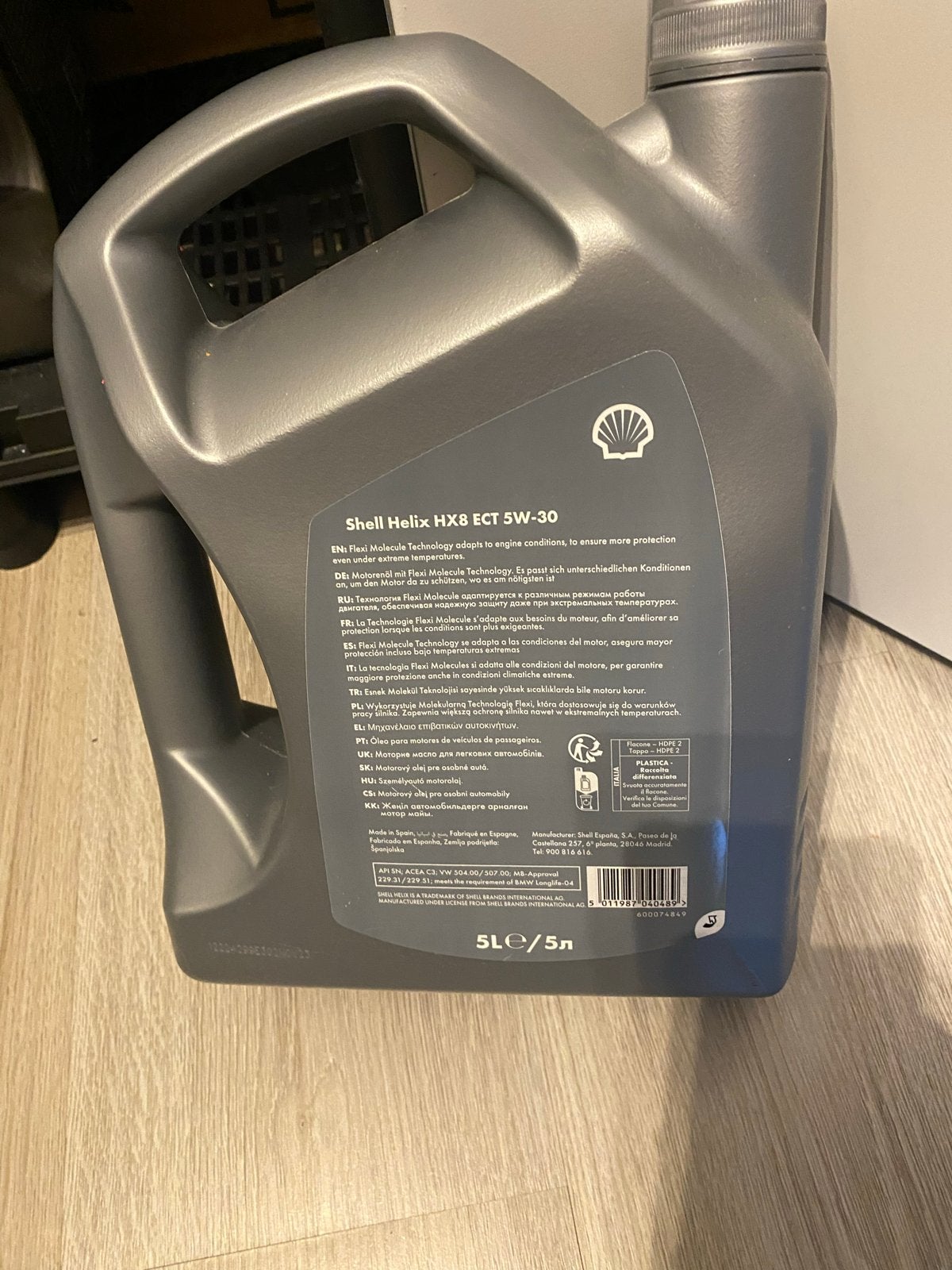 Shell Helix HX8 ECT 5W-30 Motorolie 5L, Ophalen, Nieuw, Universele onderdelen