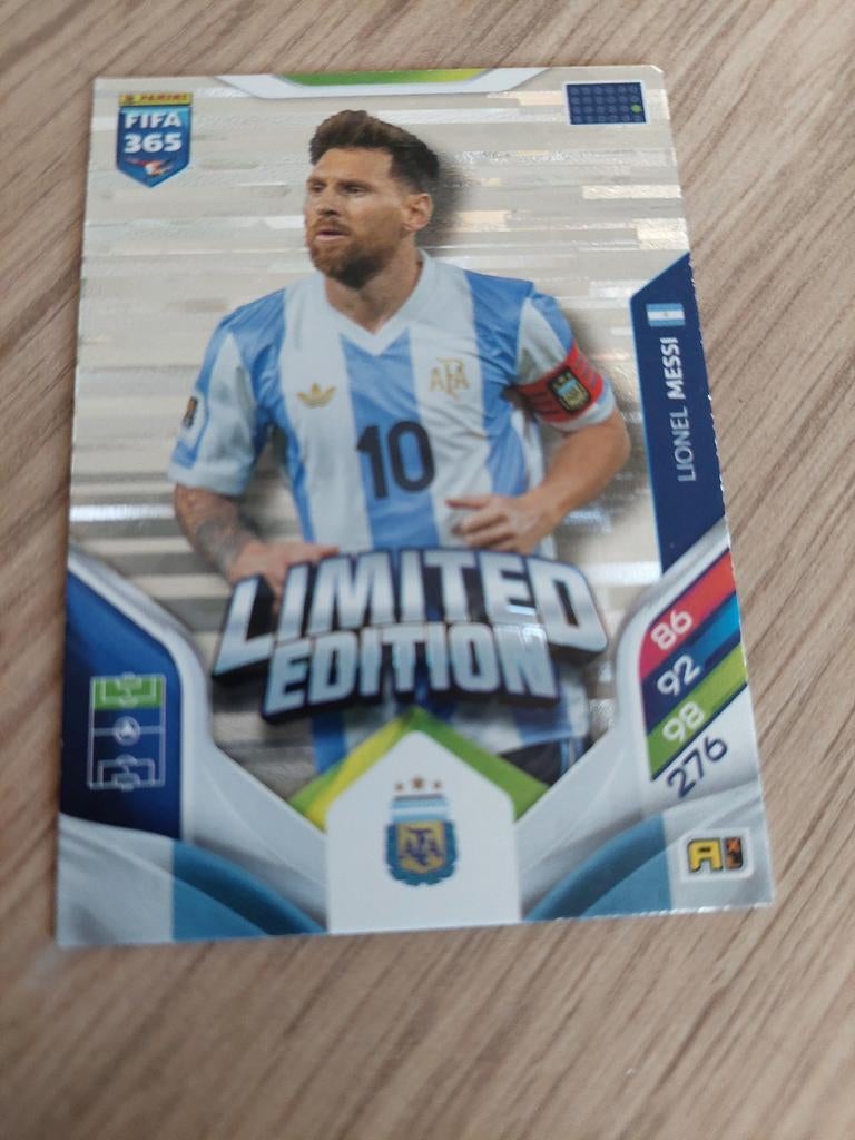 Panini messi limeted edition, Ophalen of Verzenden, Zo goed als nieuw, Plaatje