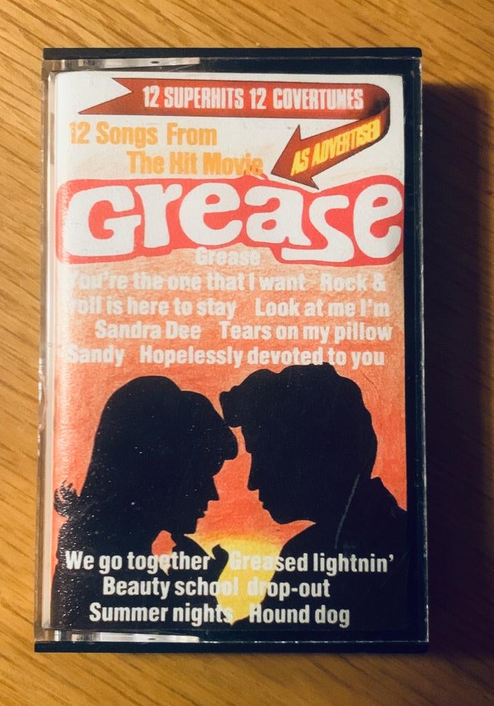 Cassettebandje The Hit Movie Grease🕺- Filmmuziek Soundtrack