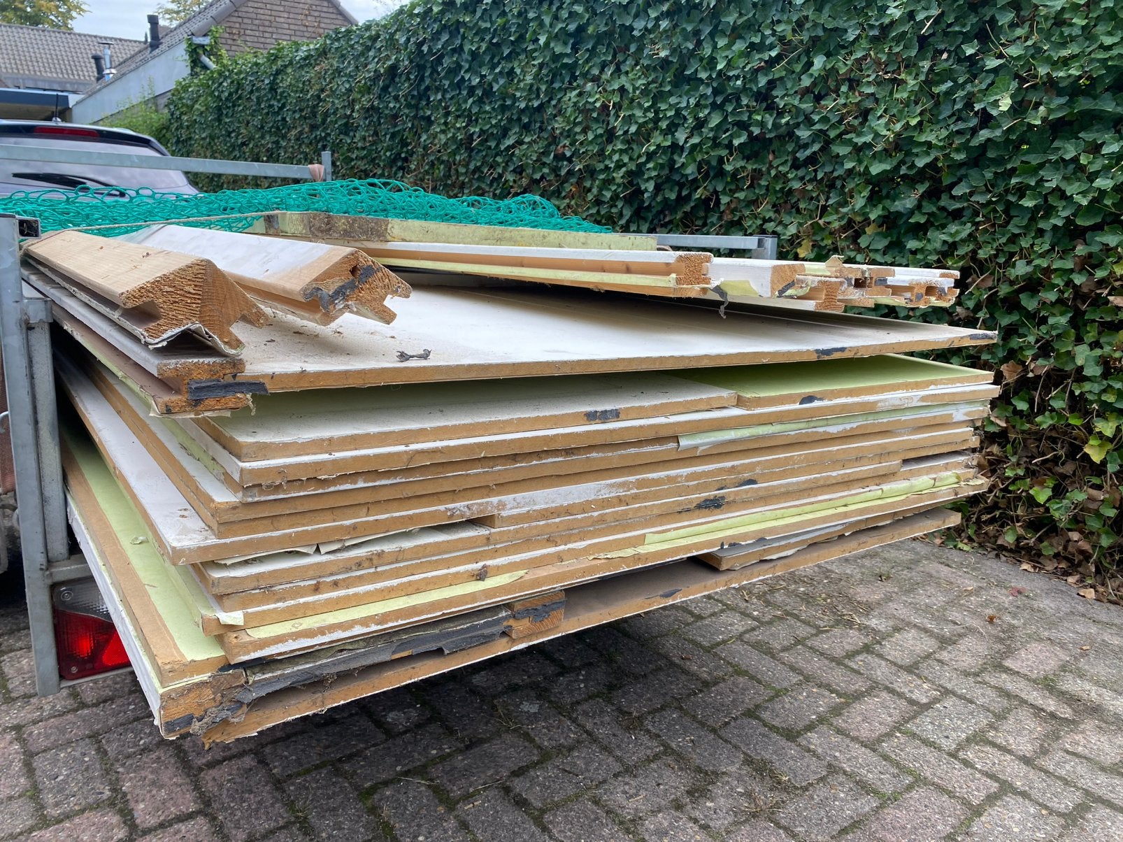 MDF PLATEN 122x305cm 18mm gebruikt als decor achterwand 10st, Ophalen, Gebruikt, Minder dan 20 mm