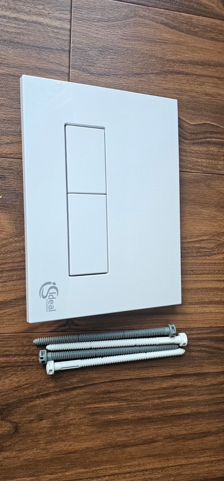 2 stuks Ideal standard drukplaat toilet wit W3708AC nieuw, Ophalen of Verzenden, Nieuw, Toilet