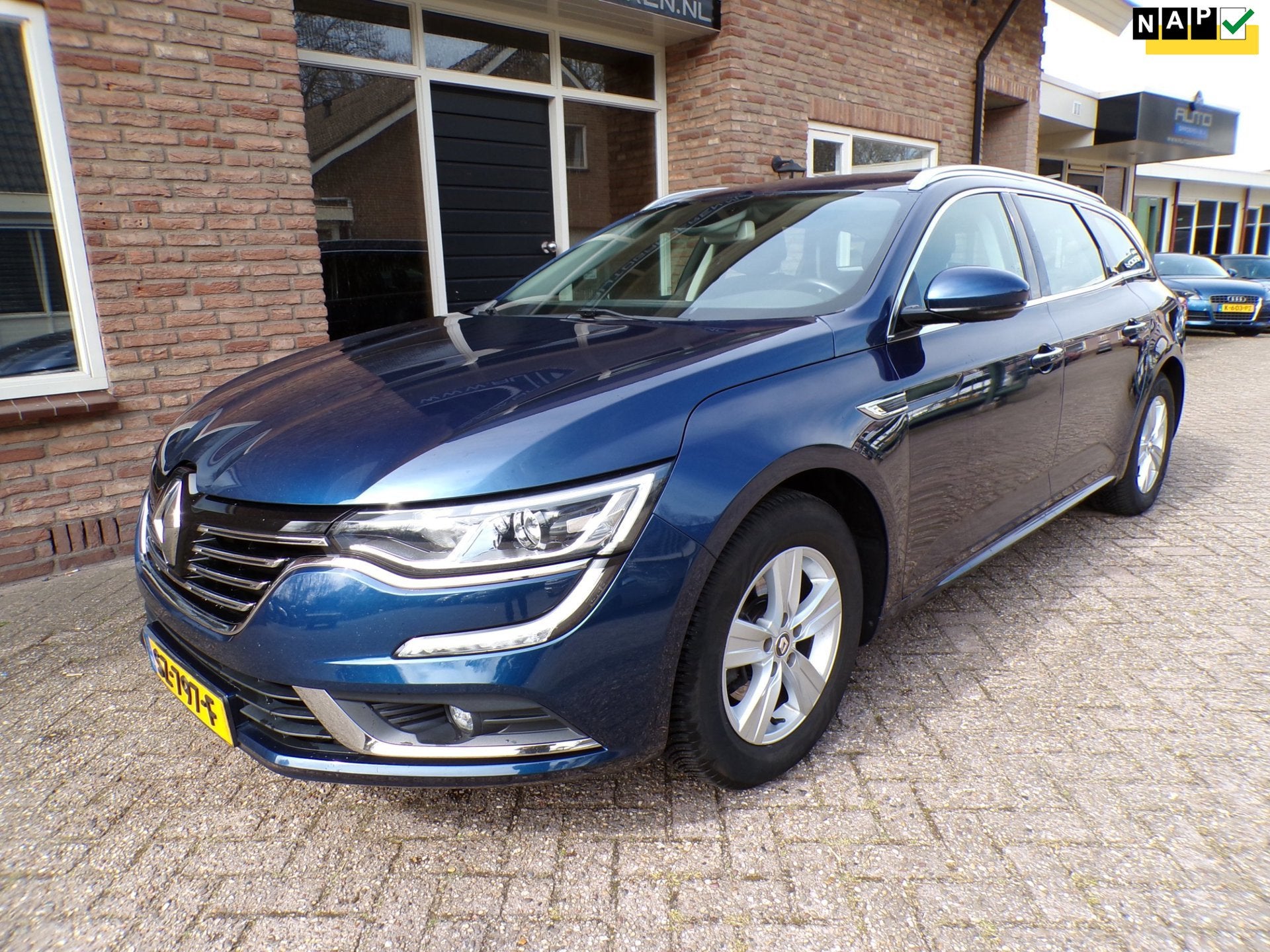 Renault Talisman Estate 1.6 TCe Zen Automaat / Navi, Auto's, Gebruikt, Euro 6, 4 cilinders, Blauw