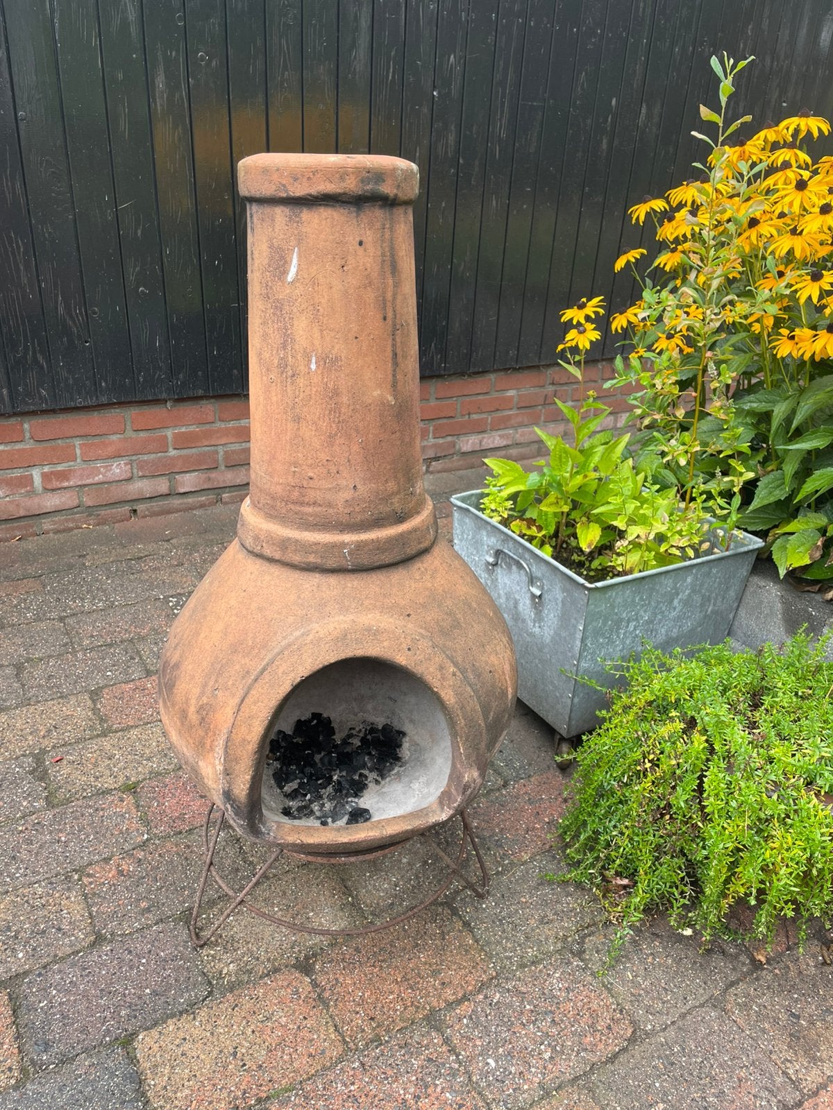 Stenen vuurkorf tuinhaard, Tuin en Terras, Ophalen, Gebruikt