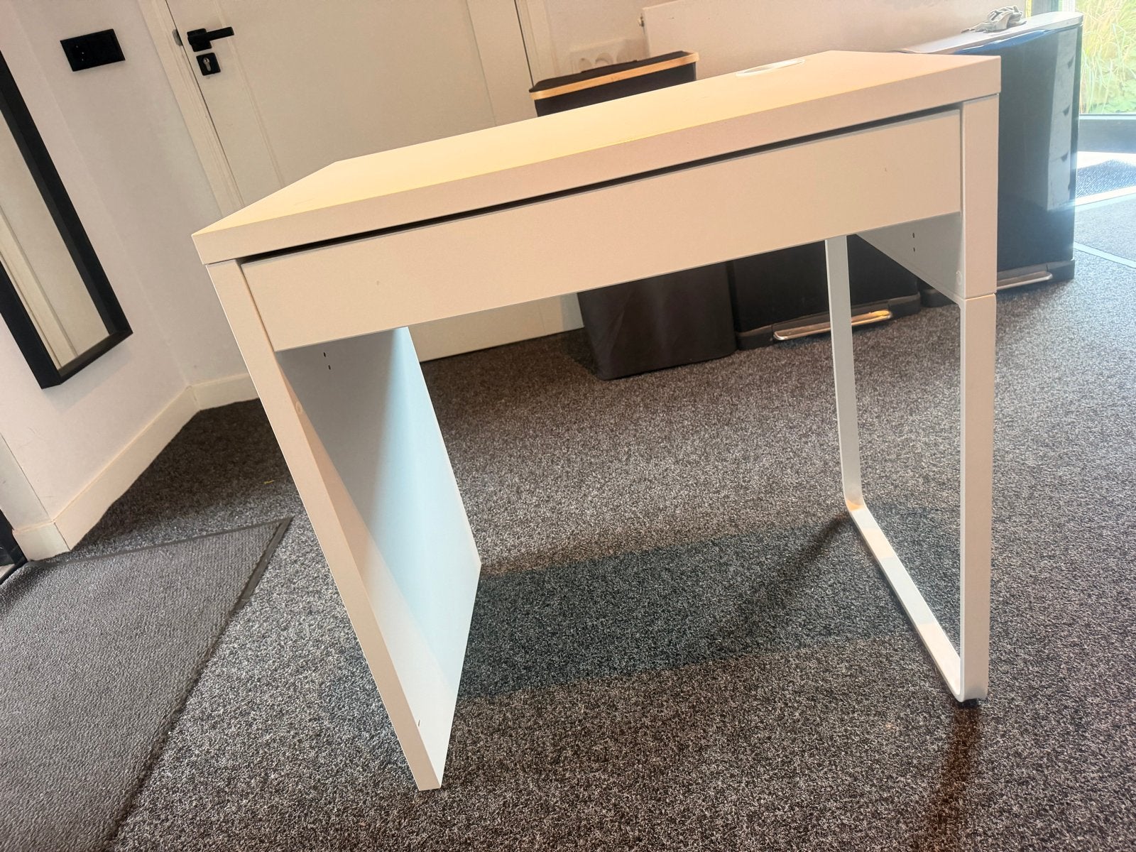 IKEA Micke Bureau 73x50 - Wit, met lade, Ophalen, Gebruikt, Met lades, IKEA