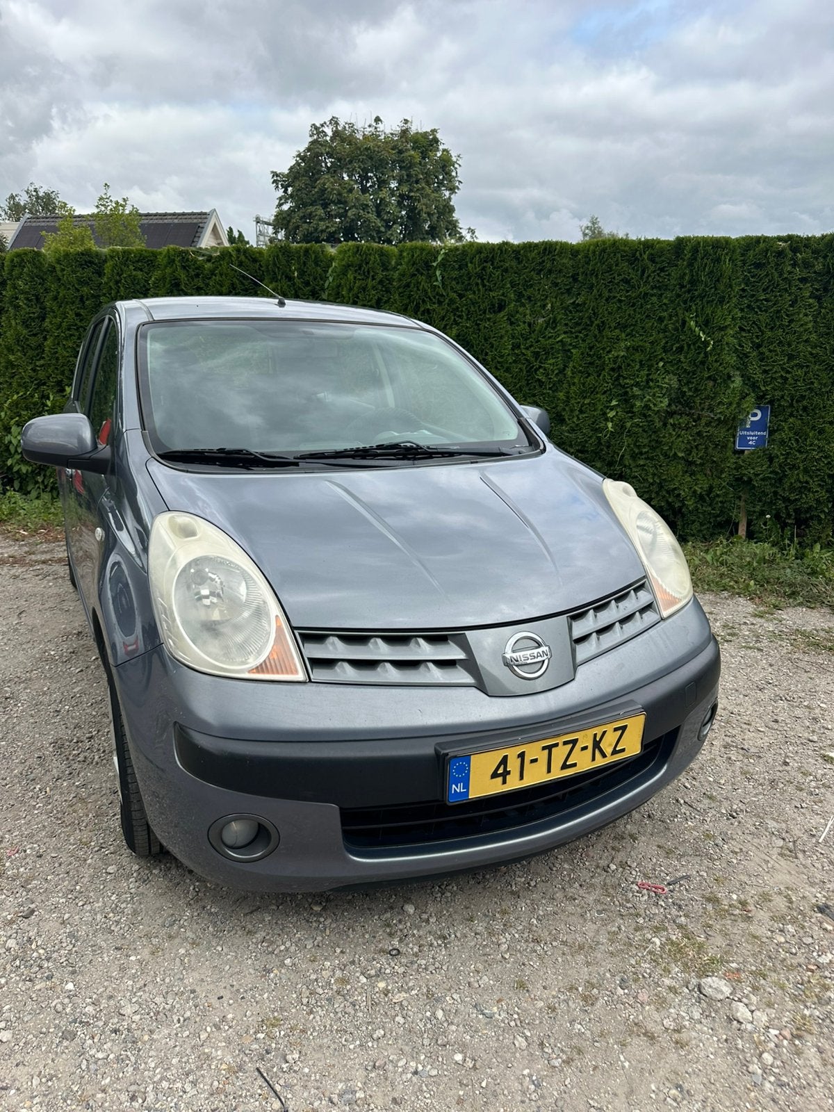 Nissan Note 1.4 16V 2007 blauw, Auto's, Voorwielaandrijving, 40 €/maand, 4 cilinders, Blauw
