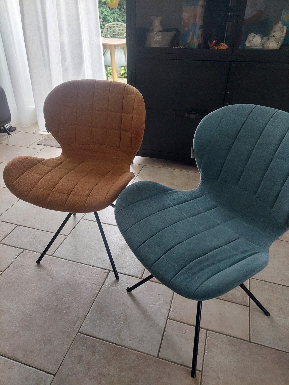 4 eetkamerstoelen van het merk Zuiver, Ophalen, Gebruikt, Blauw, Vier