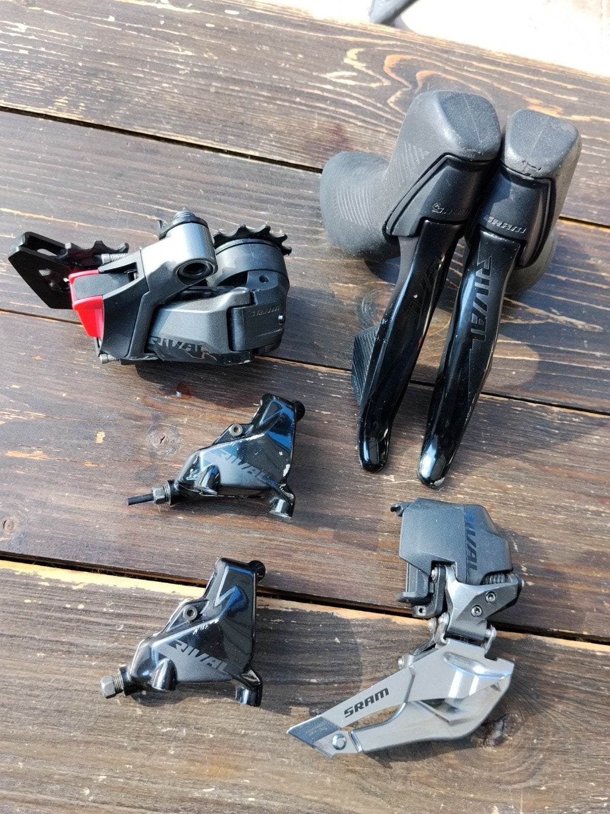SRAM Rival AXS groepset, Fietsen en Brommers, Ophalen of Verzenden, Gebruikt, Gravelbike, SRAM Rival