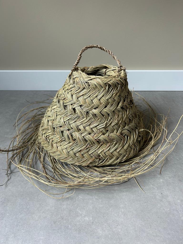 Rotan lampenkap diameter 30 cm, Ophalen of Verzenden, Nieuw, Overige vormen, 25 tot 50 cm