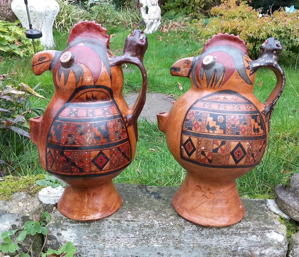 Traditionele Peruaanse keramische fluitvaten, Antiek en Kunst, Ophalen of Verzenden