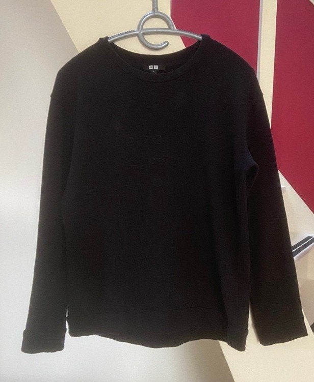 SOS - zwarte sweater met opdruk, Maat 38/40 (M), Zwart, Ophalen of Verzenden, Zo goed als nieuw