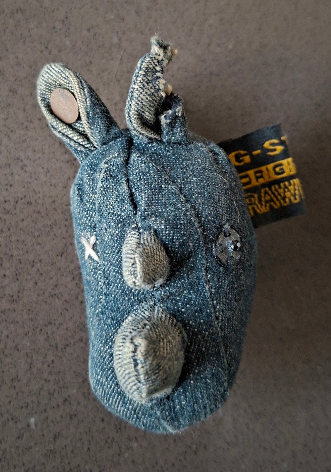 G-Star "G-No" neushoorn sleutelhanger van denim, Ophalen of Verzenden, Zo goed als nieuw, Merk