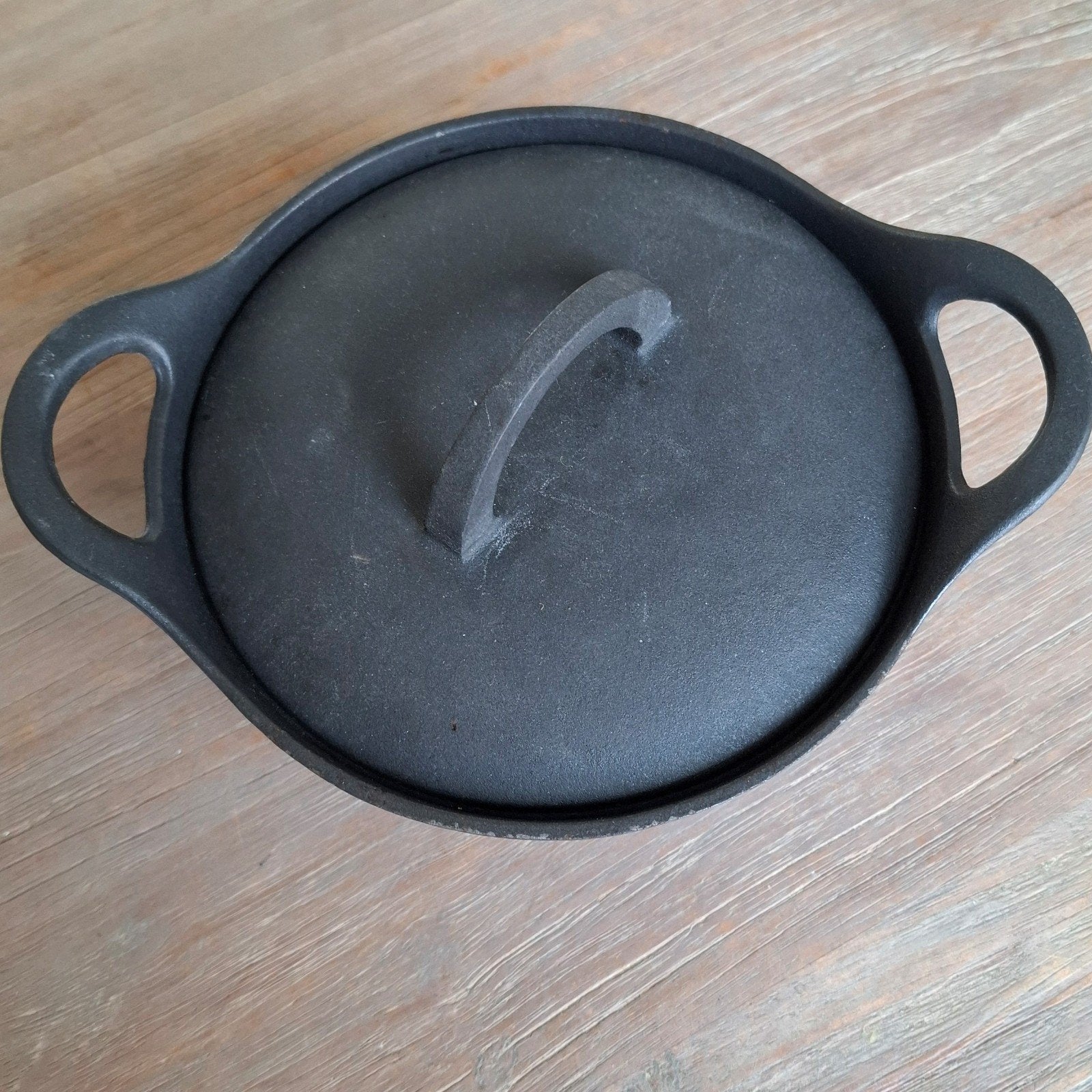 Hackman Gietijzeren Braadpan 20cm - Gebruikt, Goede Staat, Huis en Inrichting, Gebruikt, Ophalen of Verzenden, Met deksel, Overige merken