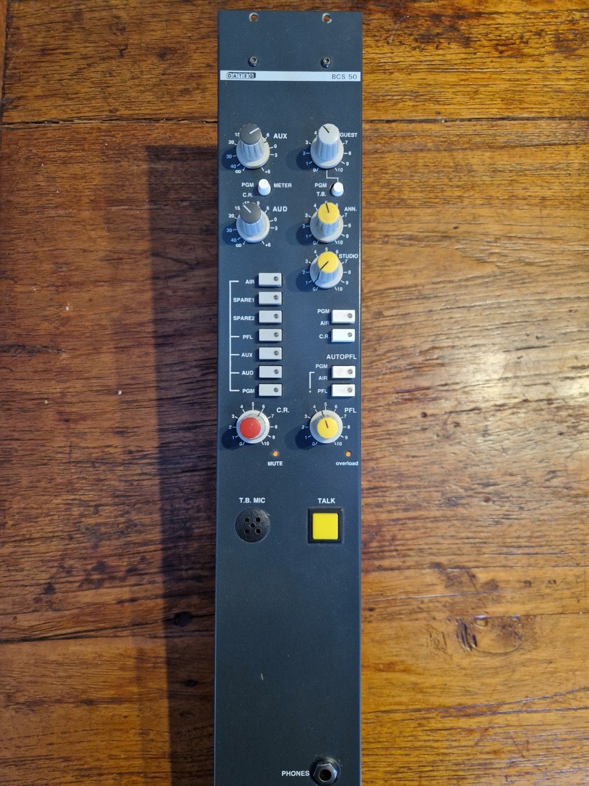 Dateq BCS 50 Broadcast Mengpaneel master Module, Ophalen of Verzenden, Gebruikt, Minder dan 5 kanalen, Microfooningang