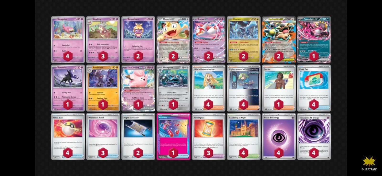 Slowking Decklist Pokémon kaarten, Ophalen of Verzenden, Gebruikt, Speeldeck