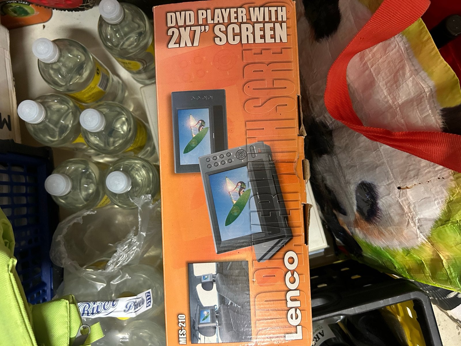 Lenco MES 210 draagbare DVD-speler met 2x 7" scherm, Draagbaar, Zo goed als nieuw, Ophalen, Overige merken