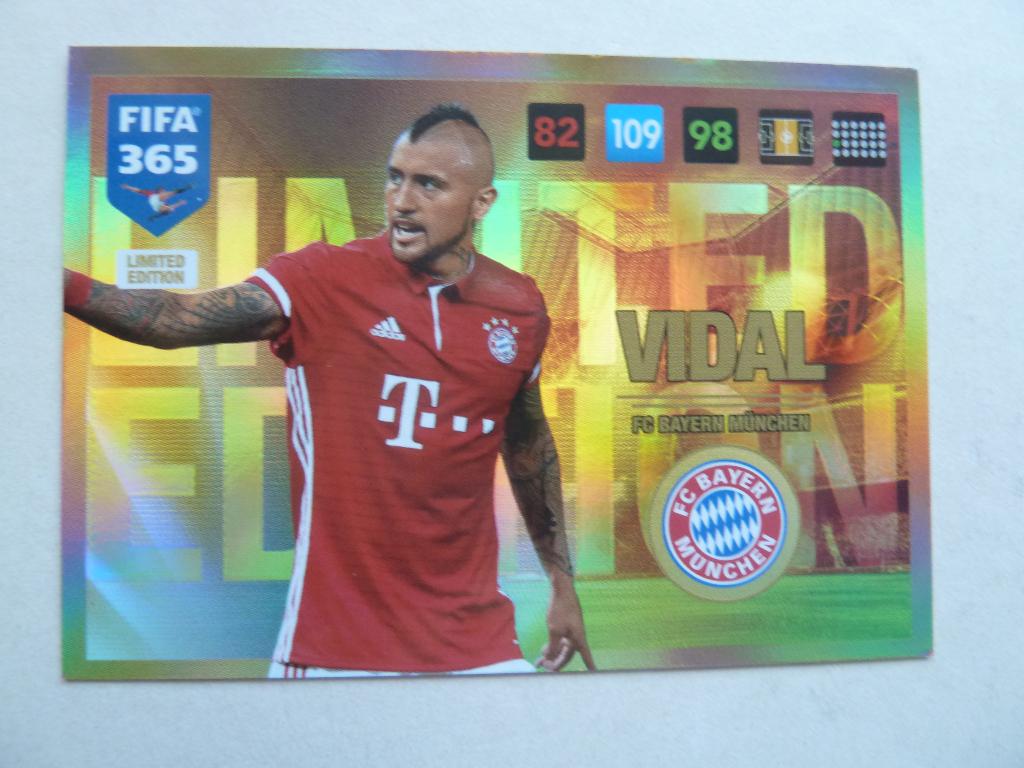 Fifa 365  Limited Edition card.  Vidal. Bayern Munchen, Ophalen of Verzenden, Zo goed als nieuw, Buitenlandse clubs, Overige typen