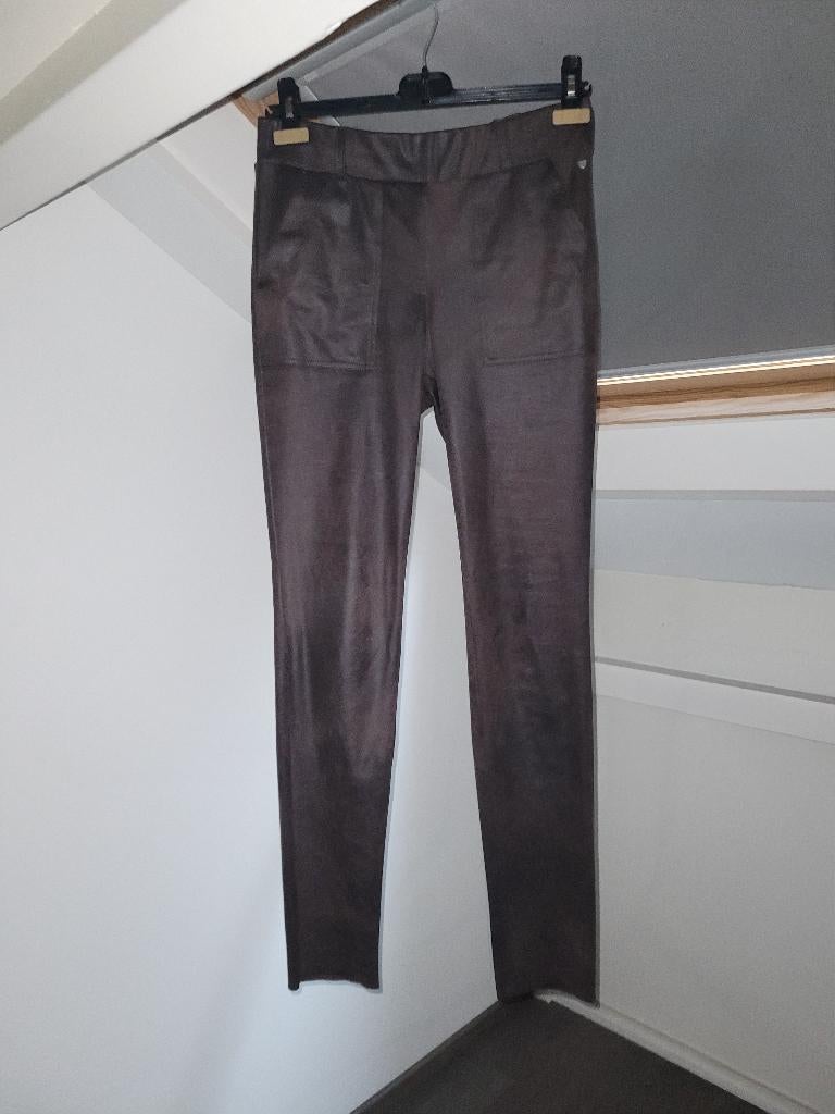Broek bruin Helena Hart Soort suèdine maat xs, Bruin, Zo goed als nieuw, Maat 34 (XS) of kleiner, Lang