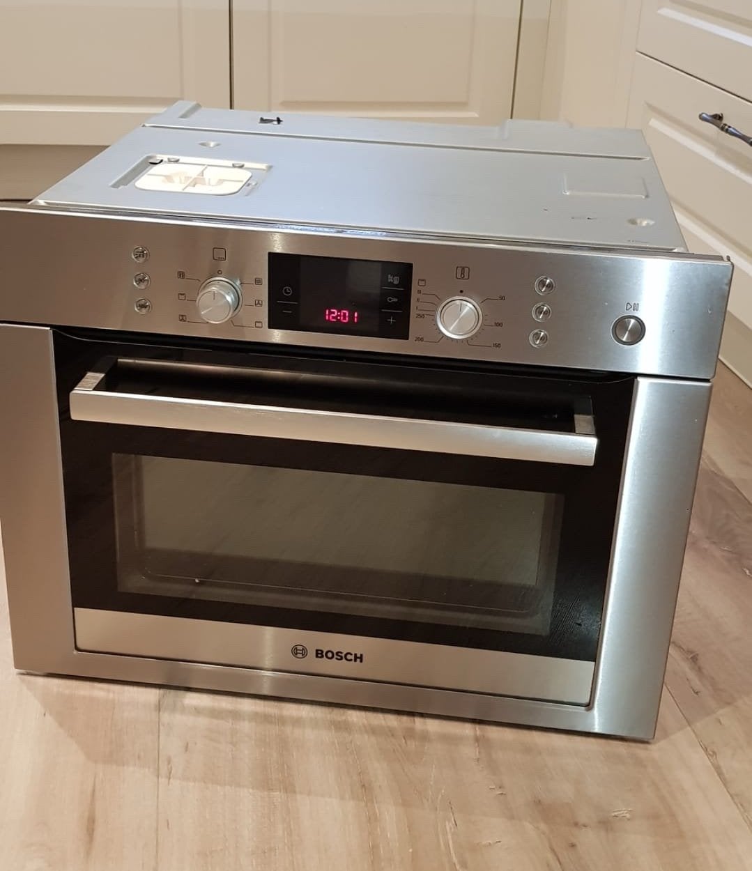 Bosch combi oven magnetron, Witgoed en Apparatuur, Ovens, Gebruikt, Inbouw, Combi-oven, Bosch, 45 tot 50 cm, 45 tot 60 cm, Hete lucht