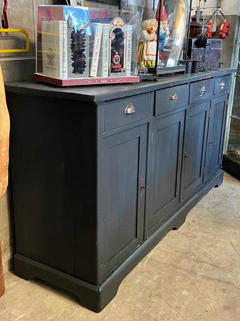 Antiek dressoir, groot met komgrepen, Huis en Inrichting, Kasten | Dressoirs, Ophalen, Zo goed als nieuw, 200 cm of meer, Nvt