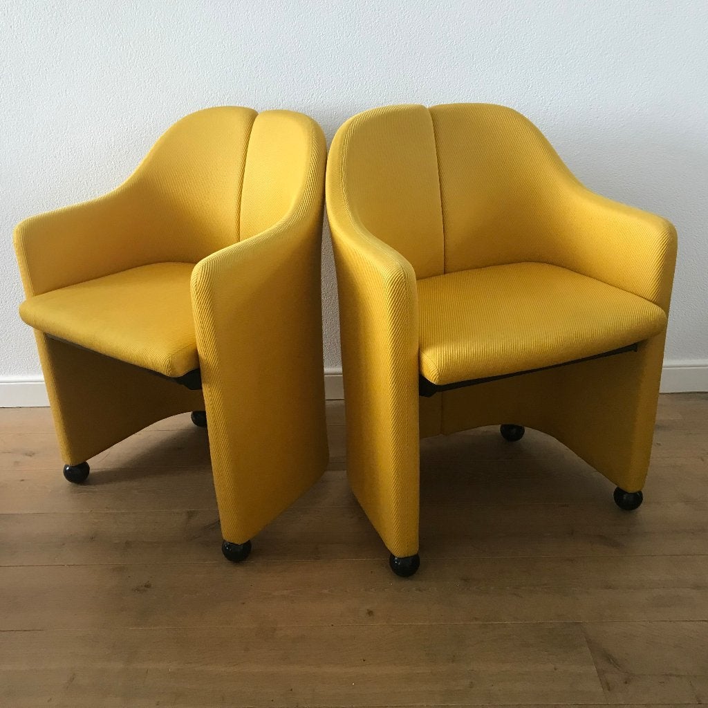 2 Tecno serie PS 142 PS 142 stoelen stoel design vintage, Ophalen, Gebruikt, Twee, Nvt