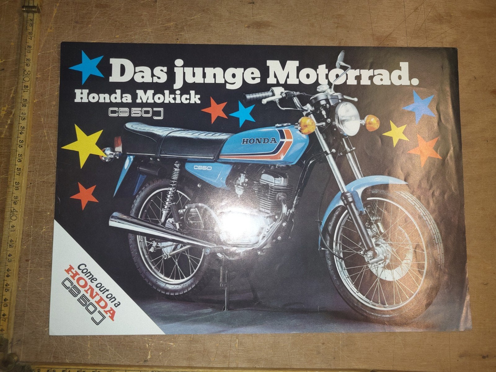 Brochure Honda CB50j, Ophalen of Verzenden, Gebruikt