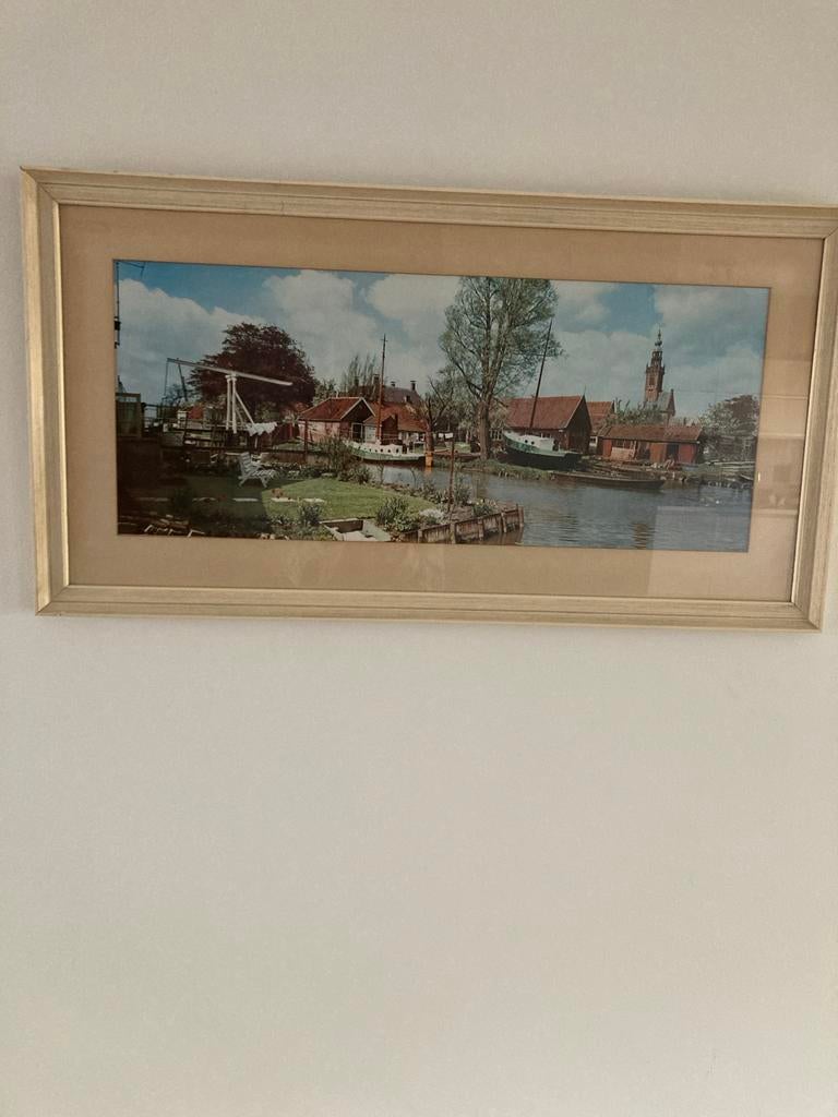 Ingelijste foto van Edam, voor 1972, Ophalen, Gebruikt, Foto of Poster, Minder dan 50 cm