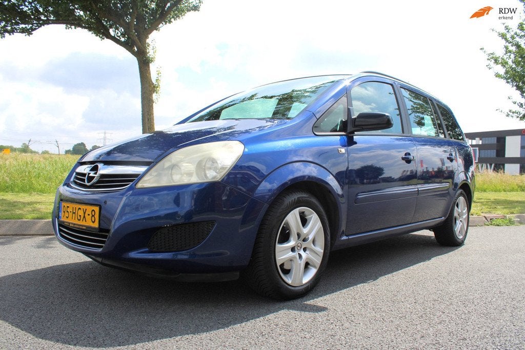 Opel Zafira 1.6 Business Airco Navigatie, Auto's, Opel, Voorwielaandrijving, Gebruikt, 4 cilinders, Blauw