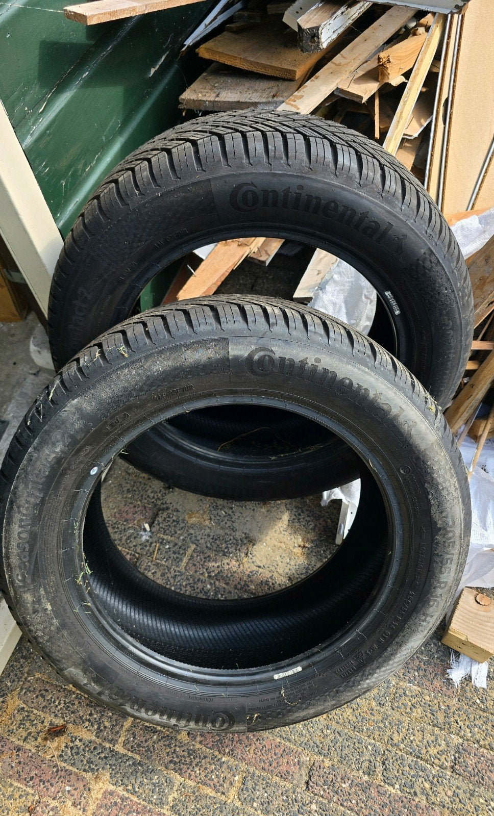Continental all season banden 205/55 R16, Ophalen, Gebruikt, 16 inch, 205 mm