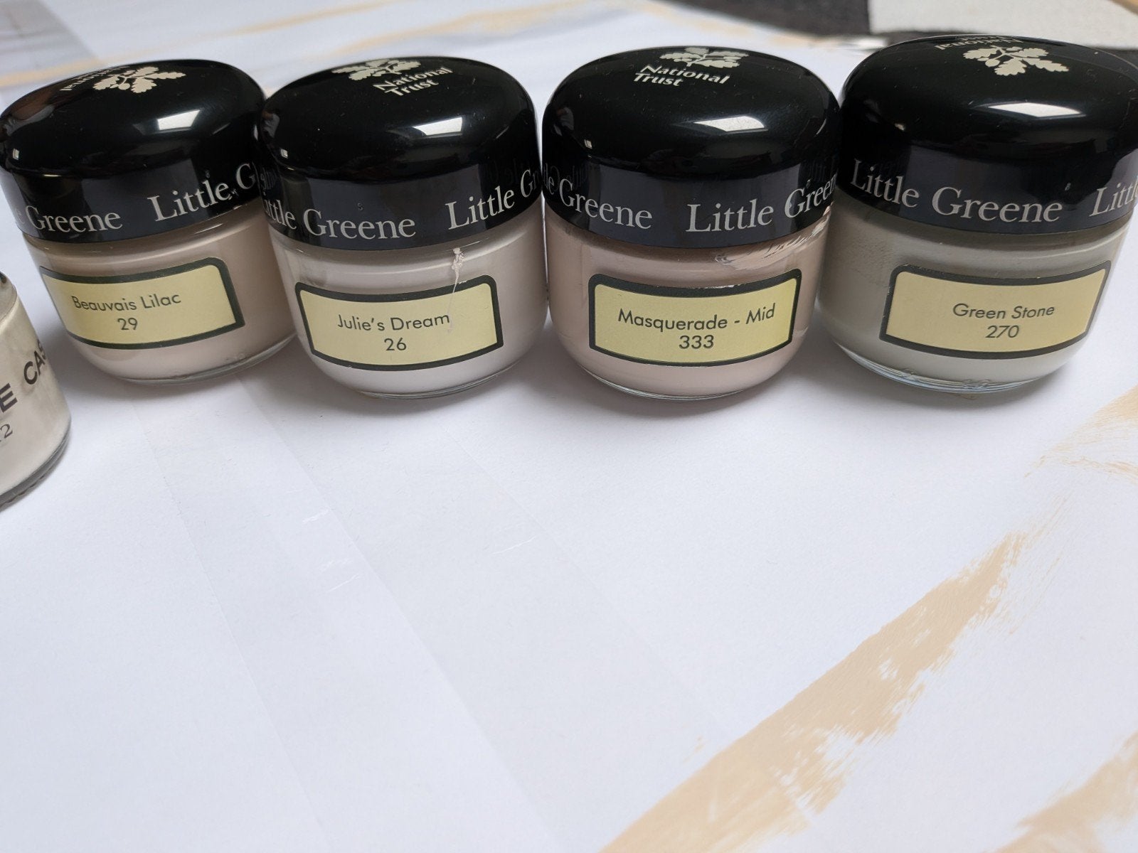 Little Greene & LAB paint verf sample tester potjes, Ophalen of Verzenden, Gebruikt