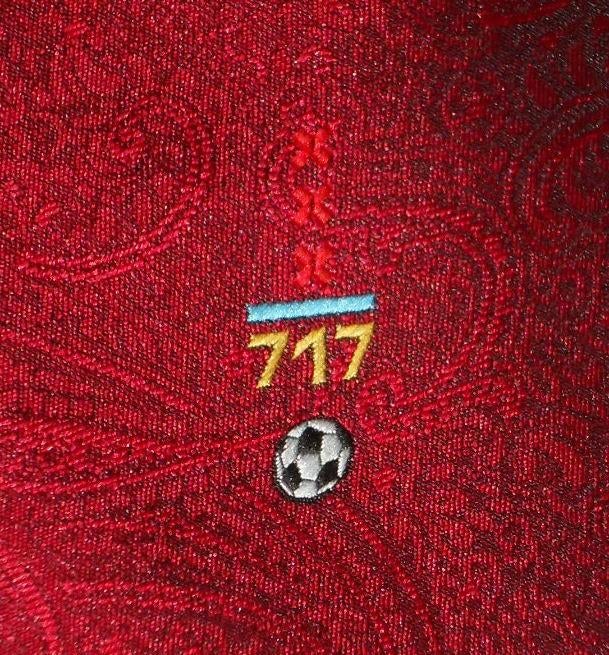 Amsterdam 717 Voetbaltoernooi 1992 stropdas rood, Ophalen of Verzenden, Nieuw, Gebruiksvoorwerp