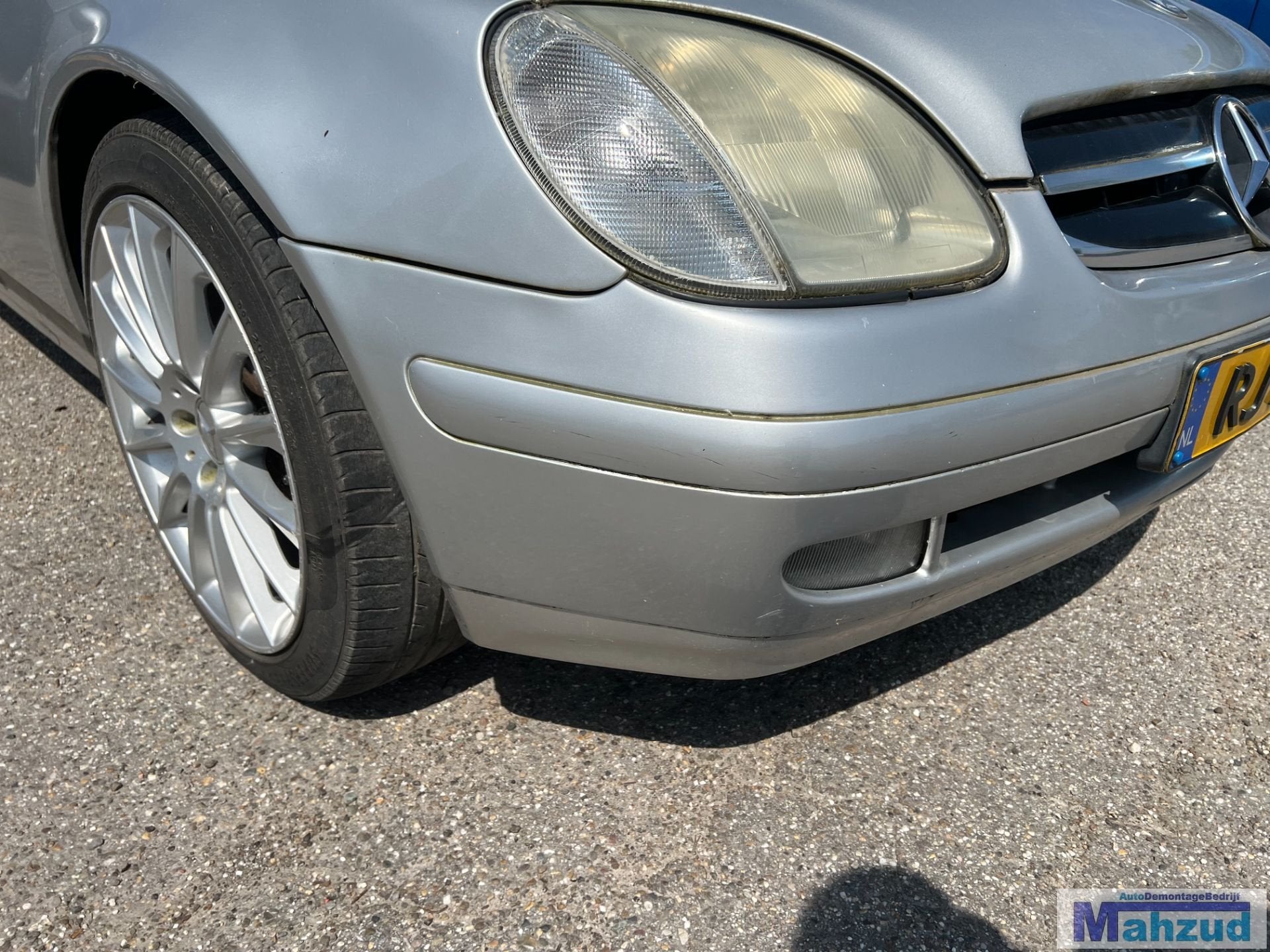MERCEDES SLK R170 zilver H744 Voorbumper 1996-2000, Auto-onderdelen, Gebruikt, Mercedes-Benz AG, Mercedes-Benz, Ophalen of Verzenden