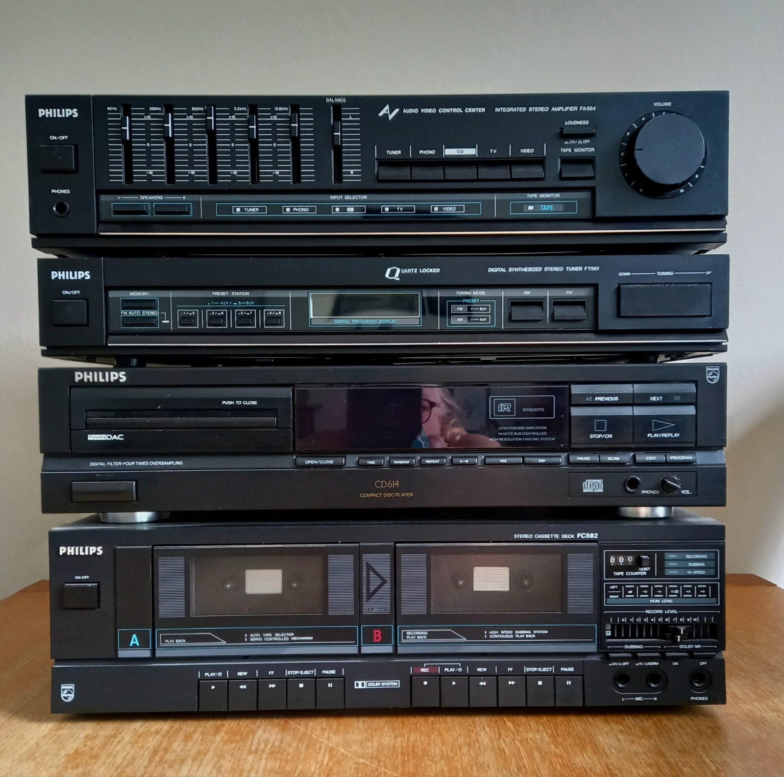 Vintage Philips stereo toren, Ophalen, Philips, Losse componenten