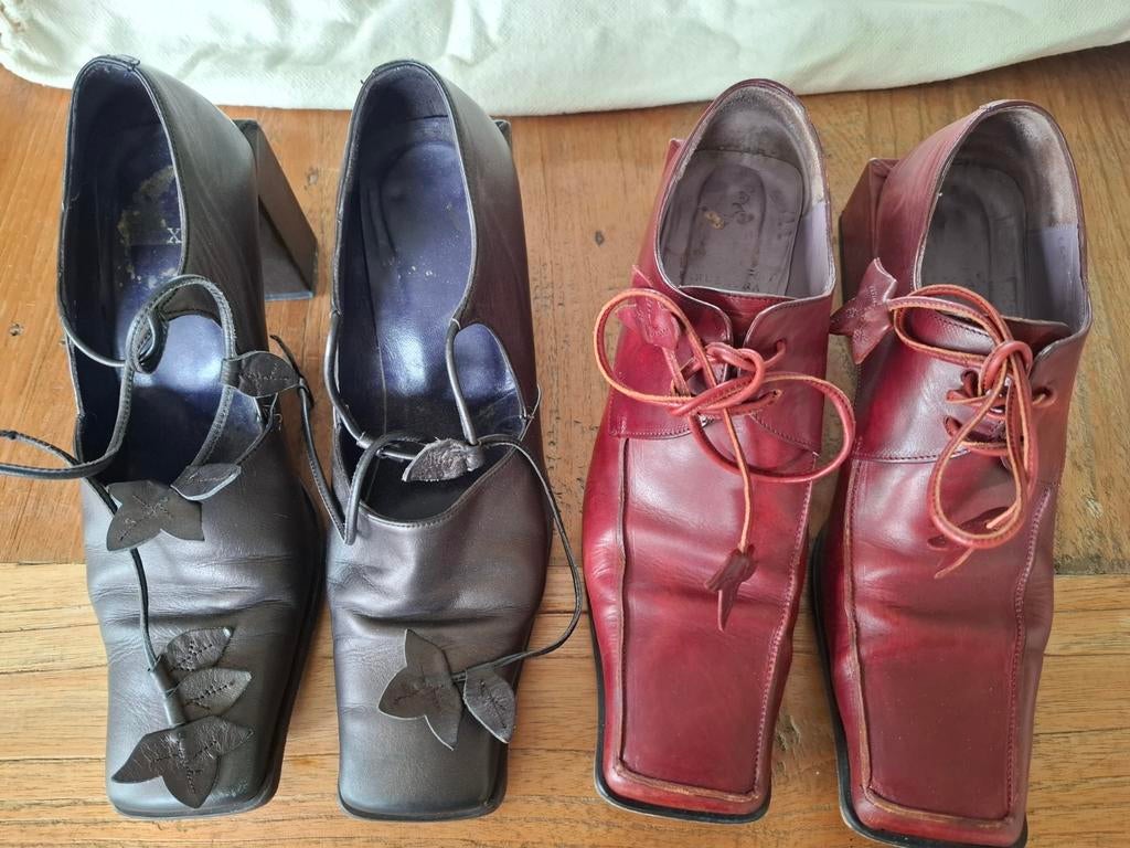 Damesschoenen MUXART 38,5, Kleding | Dames, Schoenen, Ophalen, Gedragen, Rood, Sneakers of Gympen