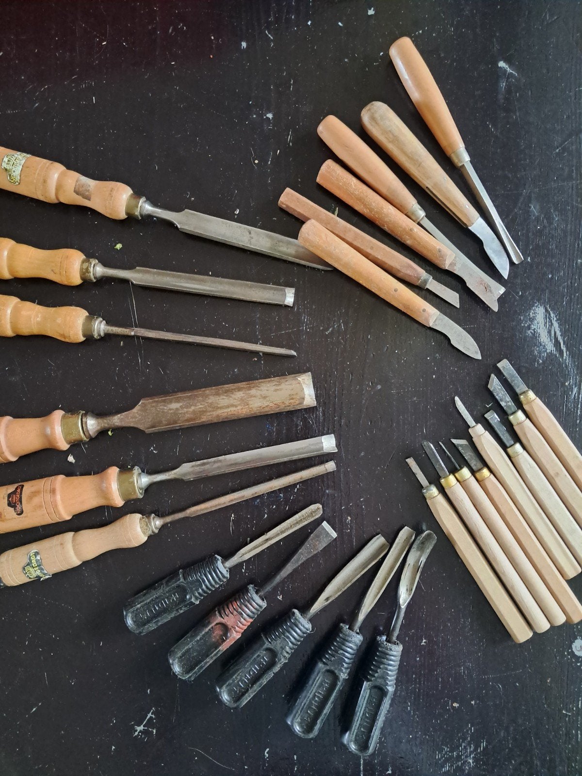 gutsen en beitels. groot assortiment, Antiek en Kunst, Antiek | Gereedschap en Instrumenten, Ophalen of Verzenden