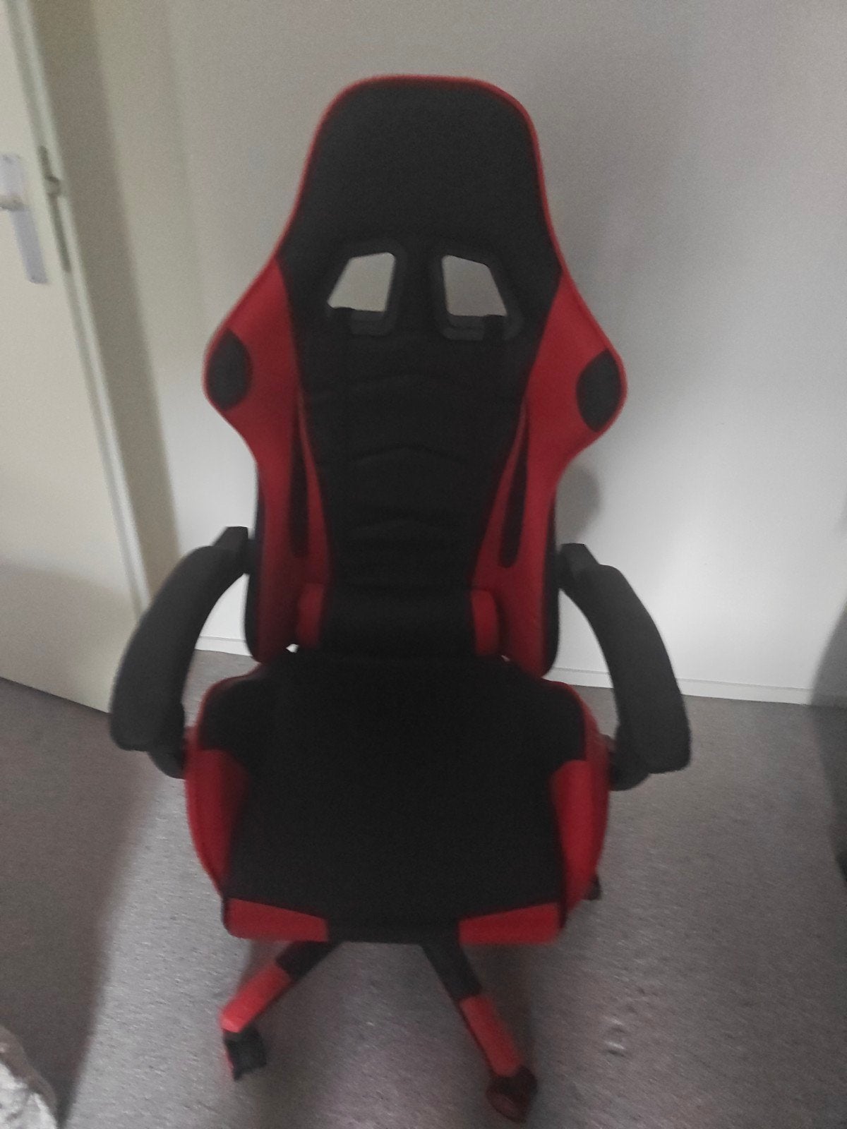 Gaming Bureaustoel Rood/Zwart - Comfortabel en Ergonomisch, Ophalen, Gebruikt, Ergonomisch, Bureaustoel