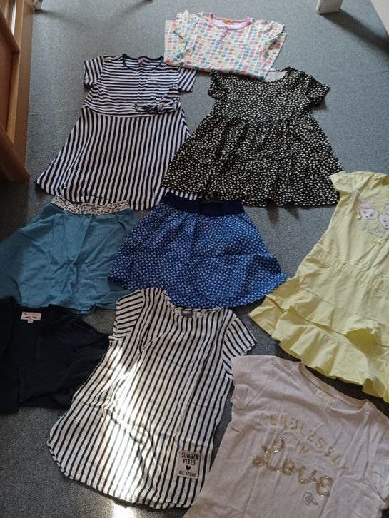 9 stuks meisjes kinderkleding mt 122/ 128, Ophalen of Verzenden, Zo goed als nieuw, Maat 128