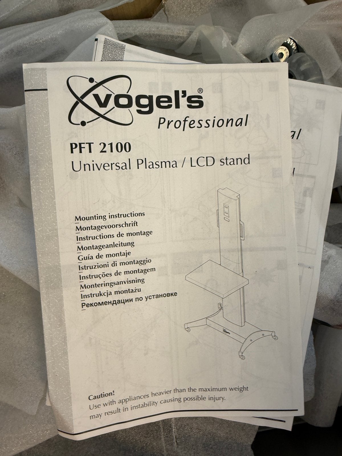 Vogel's PFT 2100 Universele Plasma/LCD Standaard Nieuw, Ophalen, Nieuw