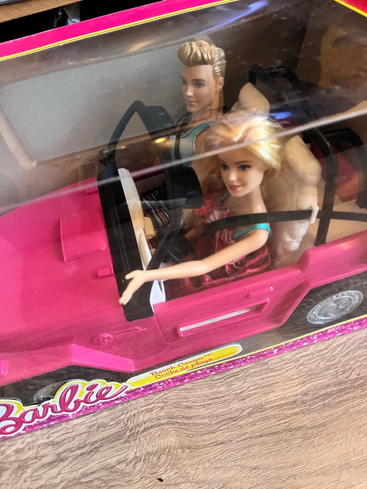 Barbie Jeep met Barbie en Ken poppen, Kinderen en Baby's, Ophalen of Verzenden, Zo goed als nieuw, Barbie