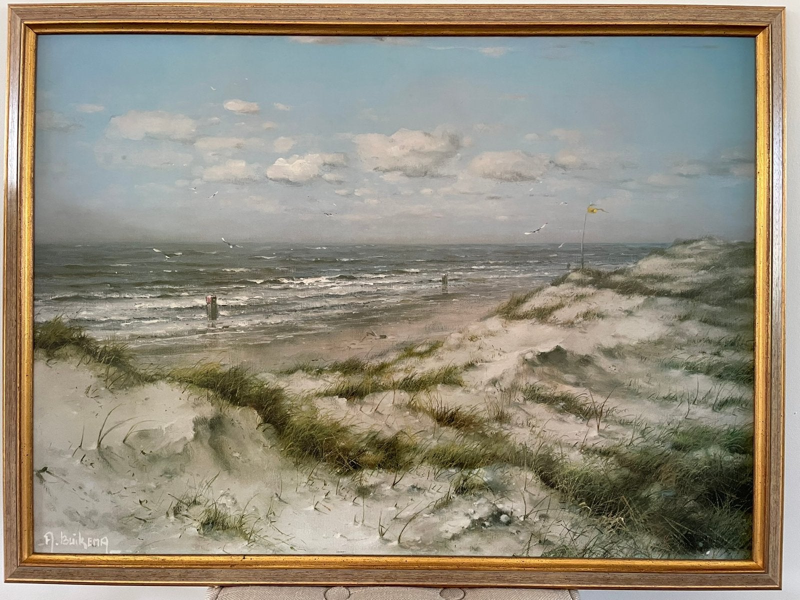 Strand-/ zeezicht (Ingelijste poster ), Ophalen