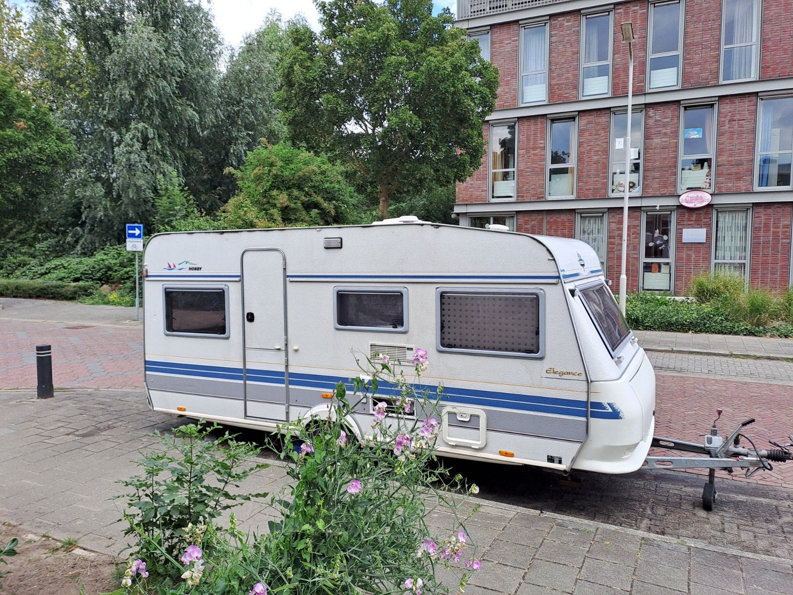 Hobby Elegance 470 caravan 1997 - Rondzit - Vast bed, Caravans en Kamperen, Vast bed, Rondzit, Hobby, Particulier