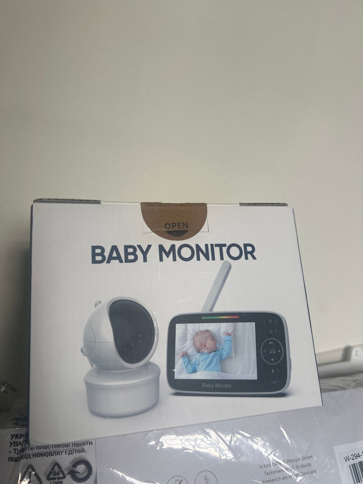 360 View Video Baby Monitor SM43C - Nieuw in doos, Ophalen of Verzenden, Nieuw, 250 meter of meer, Camera