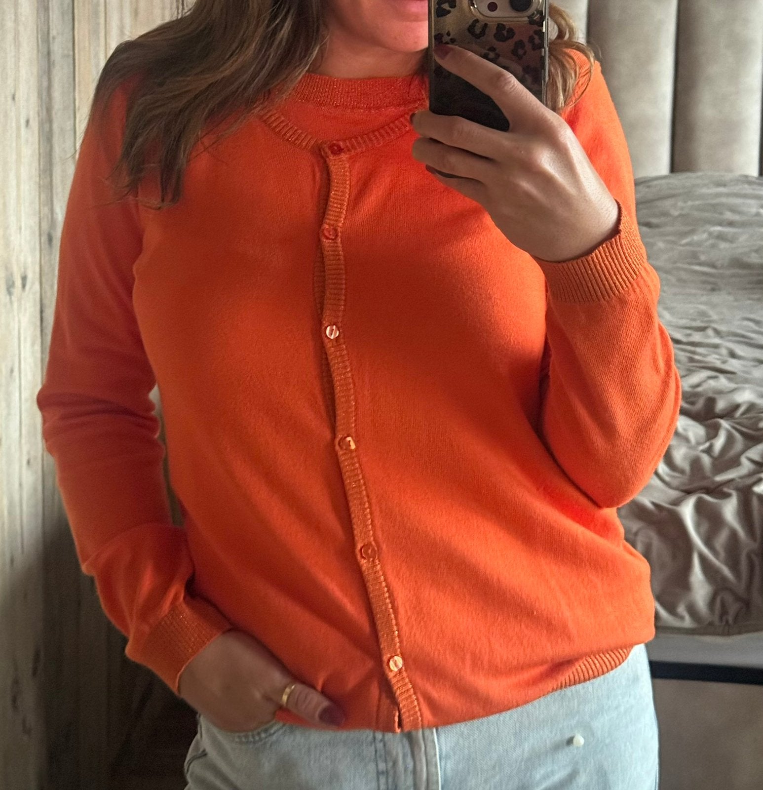 Bazz oranje t-shirt en vest in maat S., Kleding | Dames, Truien en Vesten, Ophalen of Verzenden, Zo goed als nieuw, Maat 36 (S)