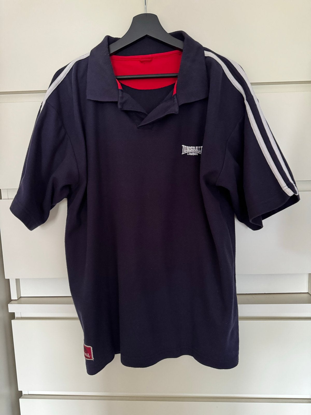 Lonsdale London Polo Shirt - Donkerblauw XL-XXL, Kleding | Heren, T-shirts, Gedragen, Maat 56/58 (XL), Blauw, Ophalen of Verzenden