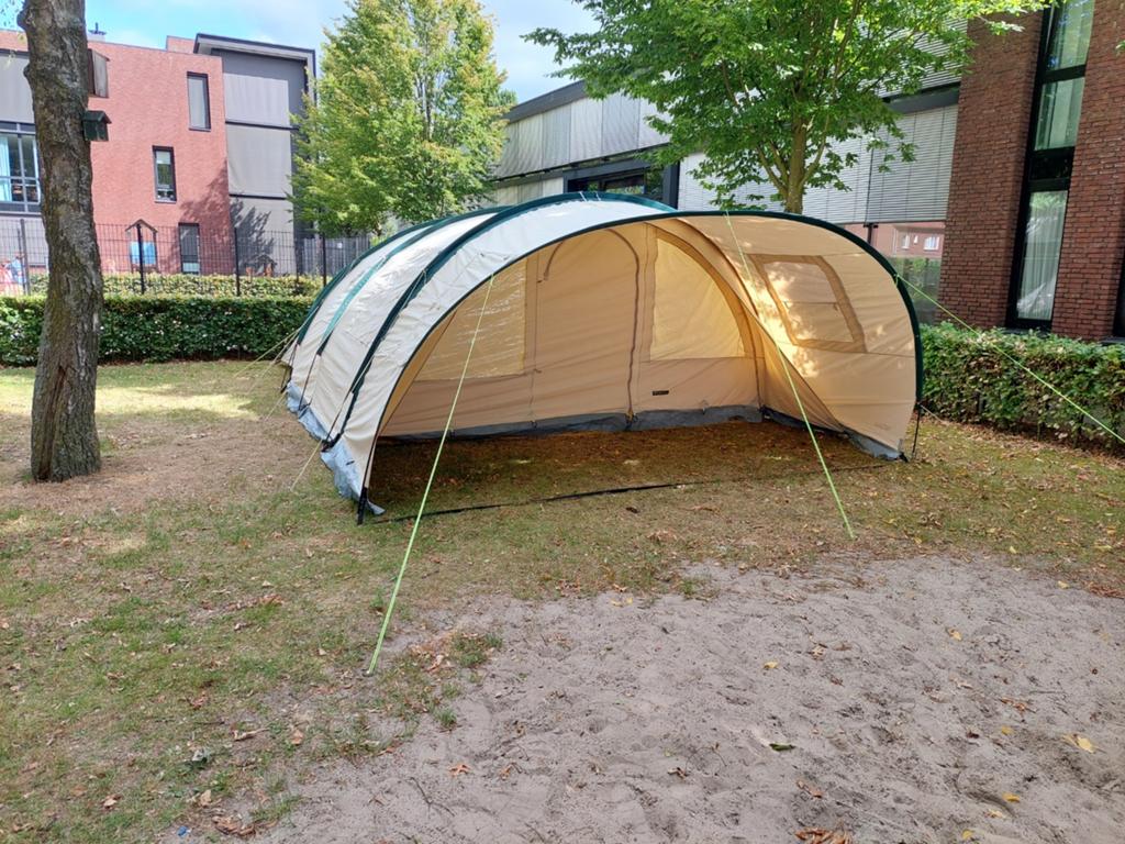 Obelink San Marino 6-persoons tent + luifel, Ophalen, Zo goed als nieuw, Tot en met 6