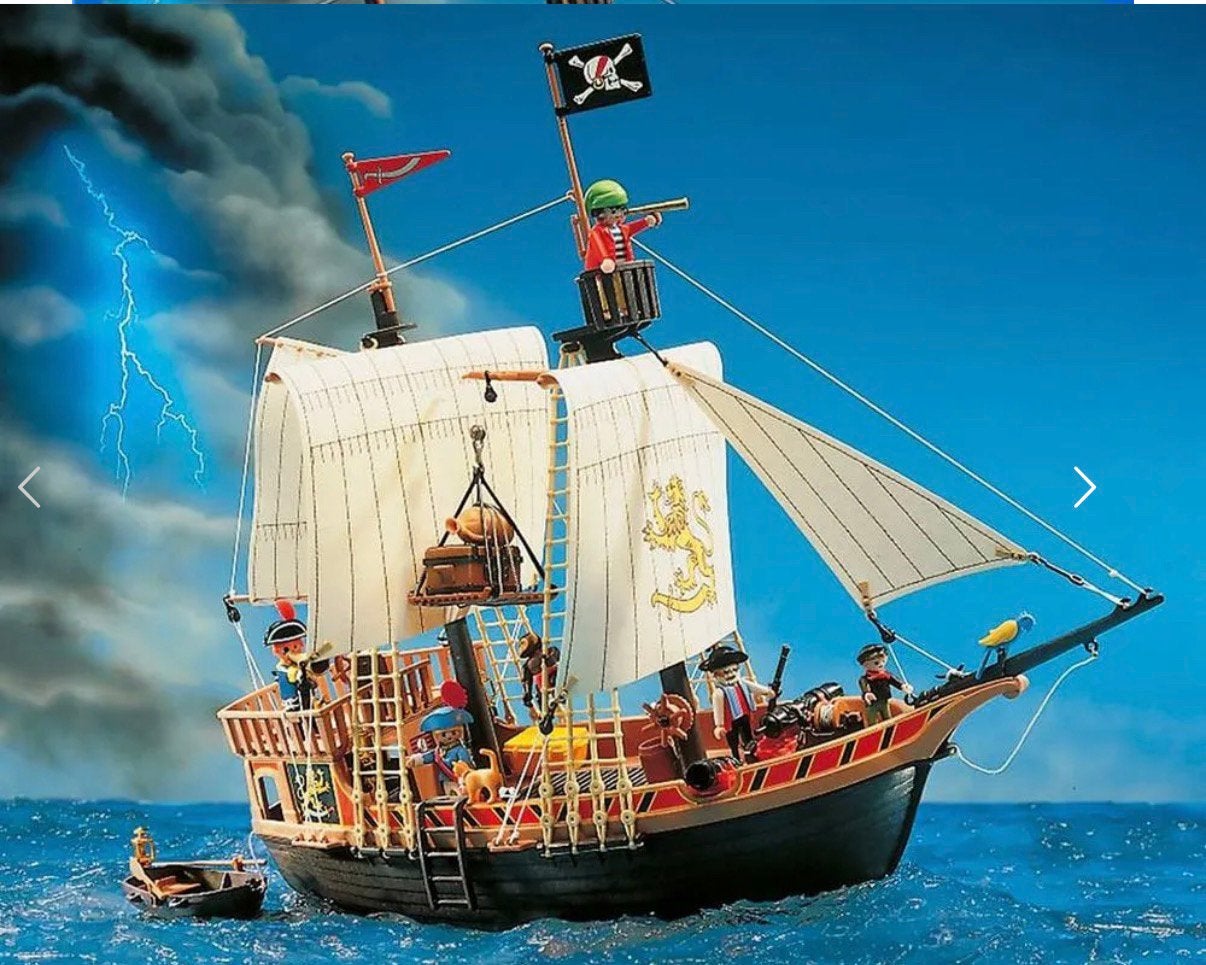 Playmobil Piratenschip – 3750, Hobby en Vrije tijd, Ophalen of Verzenden, Gebruikt