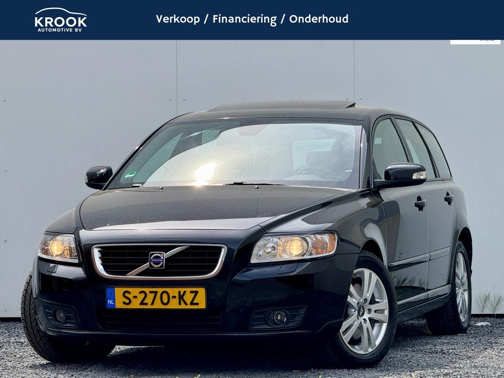 Volvo V50 2.4i R-Design | Automaat | 2010 | Youngtimer |, Auto's, Volvo, Gebruikt, Met garantie (alle), Zwart, 2435 cc