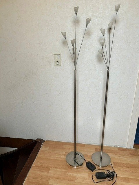 Vloerlamp Jan des Bouvrie dimbaar, Ophalen, Gebruikt, Glas, 150 tot 200 cm