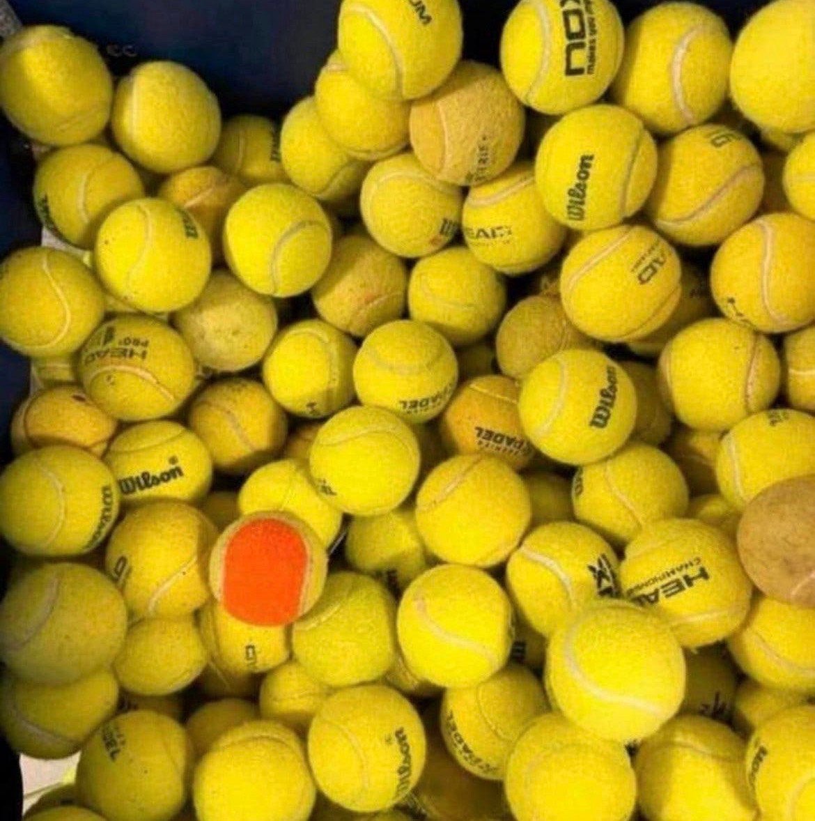 Tennis ballen gebruikt, Overige merken, Gebruikt, Ballen, L00