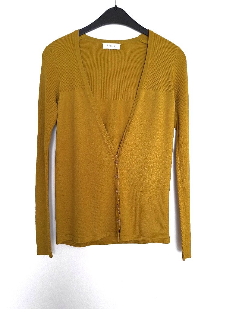 NU 5,00 - Vestje in mosterd kleur - Maat XS - S, Kleding | Dames, Ophalen of Verzenden, Zo goed als nieuw, Maat 36 (S)